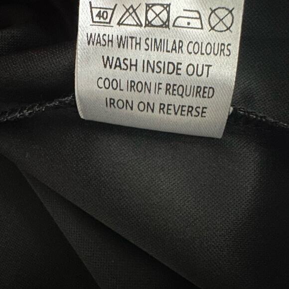 Area Stars Leatherette Vegan Leather Belted Midi Skirt Front Slit Size XS Black - Picture 3 of 8